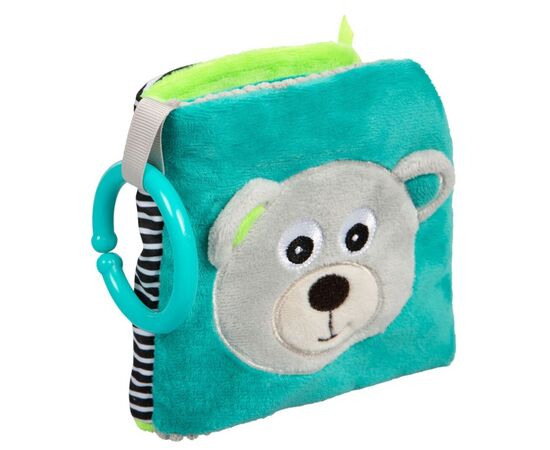 Розвиваюча іграшка Canpol книжечка м'яка розвиваюча BEARS - сіра (68/075_grey), зображення 2 Розвиваюча іграшка Canpol книжечка м'яка розвиваюча BEARS - сіра (68/075_grey), зображення 2