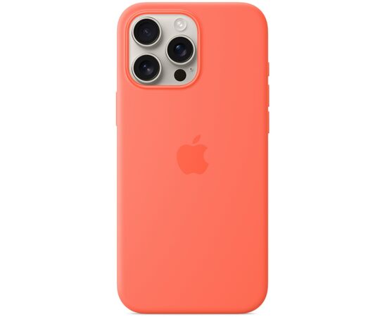 Чехол для мобильного телефона Apple iPhone 16 Pro Max Silicone Case with MagSafe - Tangerine,Model A3316 (MDGX4ZM/A), изображение 4 Чехол для мобильного телефона Apple iPhone 16 Pro Max Silicone Case with MagSafe - Tangerine,Model A3316 (MDGX4ZM/A), изображение 4