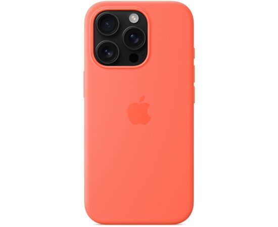 Чехол для мобильного телефона Apple iPhone 16 Pro Silicone Case with MagSafe - Tangerine,Model A3315 (MDFY4ZM/A), изображение 3 Чехол для мобильного телефона Apple iPhone 16 Pro Silicone Case with MagSafe - Tangerine,Model A3315 (MDFY4ZM/A), изображение 3