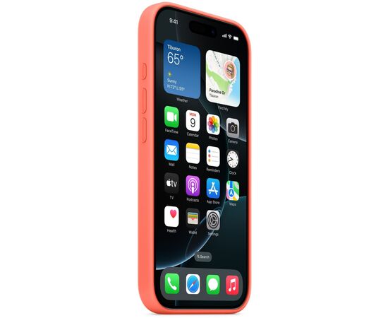Чехол для мобильного телефона Apple iPhone 16 Pro Silicone Case with MagSafe - Tangerine,Model A3315 (MDFY4ZM/A), изображение 5 Чехол для мобильного телефона Apple iPhone 16 Pro Silicone Case with MagSafe - Tangerine,Model A3315 (MDFY4ZM/A), изображение 5