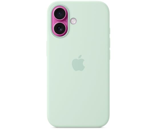 Чехол для мобильного телефона Apple iPhone 16 Silicone Case with MagSafe - Aquamarine,Model A3313 (MDGP4ZM/A), изображение 3 Чехол для мобильного телефона Apple iPhone 16 Silicone Case with MagSafe - Aquamarine,Model A3313 (MDGP4ZM/A), изображение 3