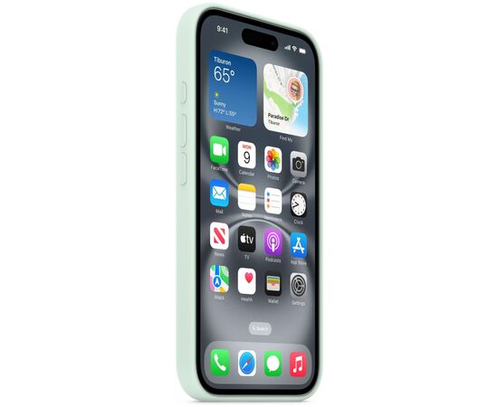 Чехол для мобильного телефона Apple iPhone 16 Silicone Case with MagSafe - Aquamarine,Model A3313 (MDGP4ZM/A), изображение 6 Чехол для мобильного телефона Apple iPhone 16 Silicone Case with MagSafe - Aquamarine,Model A3313 (MDGP4ZM/A), изображение 6
