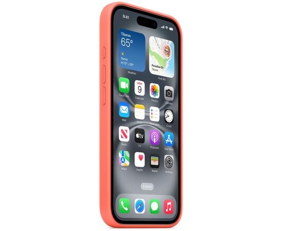 Чехол для мобильного телефона Apple iPhone 16 Silicone Case with MagSafe - Tangerine,Model A3313 (MDGN4ZM/A), изображение 6 Чехол для мобильного телефона Apple iPhone 16 Silicone Case with MagSafe - Tangerine,Model A3313 (MDGN4ZM/A), изображение 6