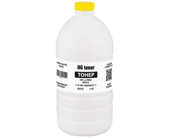 Тонер HP CLJ Pro M252 1кг, yellow HG (TSM-HGH02Y-1)