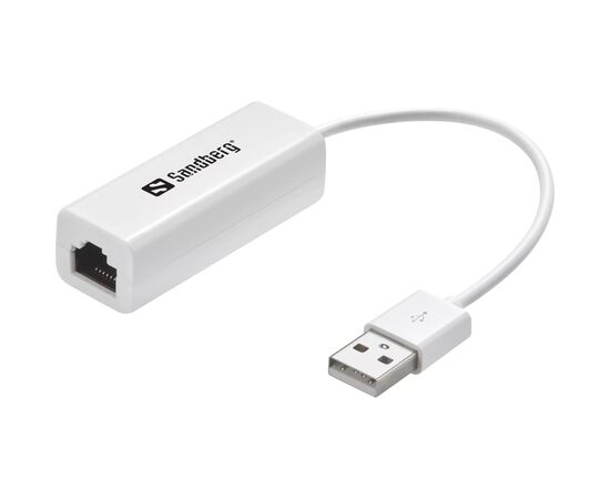 Переходник USB 2.0 Type-A to Ethernet RJ45 100Mb Sandberg (133-78)