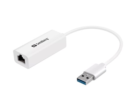 Переходник USB 3.0 Type-A to Ethernet RJ45 1000Mb Sandberg (133-90)