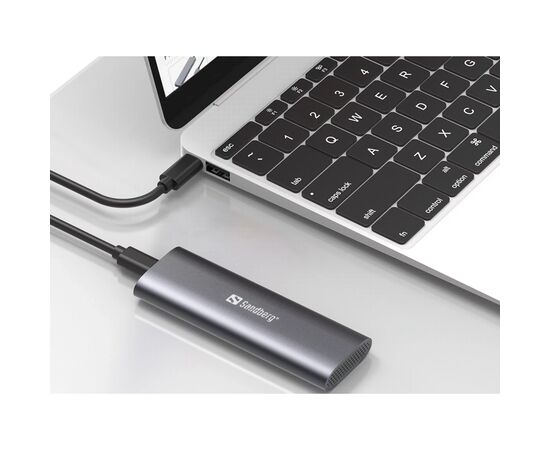 Карман внешний Sandberg SSD M.2, (NVMe) M-Key USB Type-C 3.2 (136-39), изображение 7 Карман внешний Sandberg SSD M.2, (NVMe) M-Key USB Type-C 3.2 (136-39), изображение 7