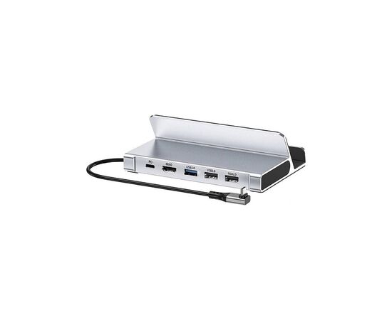 Концентратор Choetech USB3.1 Type-C to HDMI/USB 3.0x2/USB 2.0/USB-C PD 100W Hub 7-in-1 (HUB-M77-GY), изображение 2 Концентратор Choetech USB3.1 Type-C to HDMI/USB 3.0x2/USB 2.0/USB-C PD 100W Hub 7-in-1 (HUB-M77-GY), изображение 2