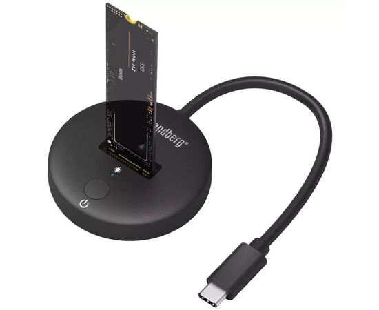 Док-станция Sandberg USB3.2 Type-C toSSD M.2 NVMe M Key (136-47), изображение 2 Док-станция Sandberg USB3.2 Type-C toSSD M.2 NVMe M Key (136-47), изображение 2