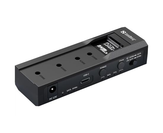 Концентратор Sandberg USB3.2 Type-C toSSD M2/NVMe SATA Cloner & Dock Sandberg (136-49)
