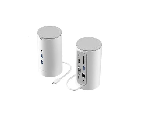 Концентратор Vention USB3.1 Type-C to HDMI/VGA/USB3.0x3/RJ45/SD/TF/TRRS 3.5m/PD/DC100W12-in-1 (TPHWC-EU)