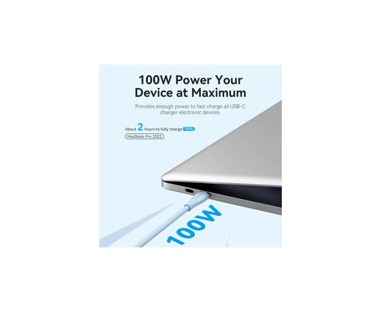 Дата кабель USB-C to 2xUSB-C 1.5m 5.0A Silicone Type Blue Vention (CTMSG), изображение 3 Дата кабель USB-C to 2xUSB-C 1.5m 5.0A Silicone Type Blue Vention (CTMSG), изображение 3