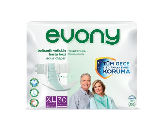 Подгузники для взрослых Evony 4 Extra Large 30 шт (8690536804092)