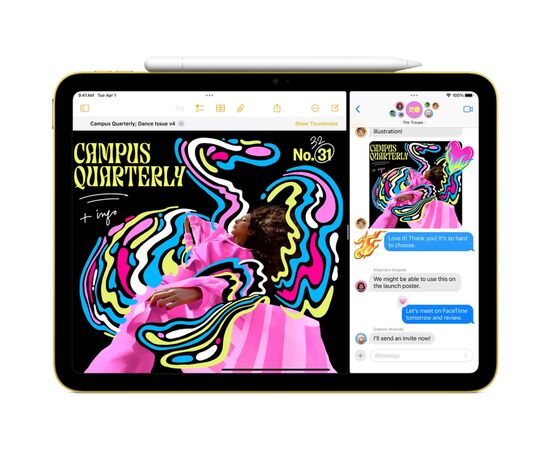 Планшет Apple iPad 11" 2025 Wi-Fi 128GB Yellow (MD4D4TY/A), изображение 4 Планшет Apple iPad 11" 2025 Wi-Fi 128GB Yellow (MD4D4TY/A), изображение 4