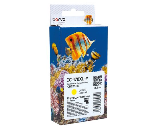 Картридж Barva HP 178XL (CB320HE/CB325HE) 950 c, Yellow (IC-178XL-Y)