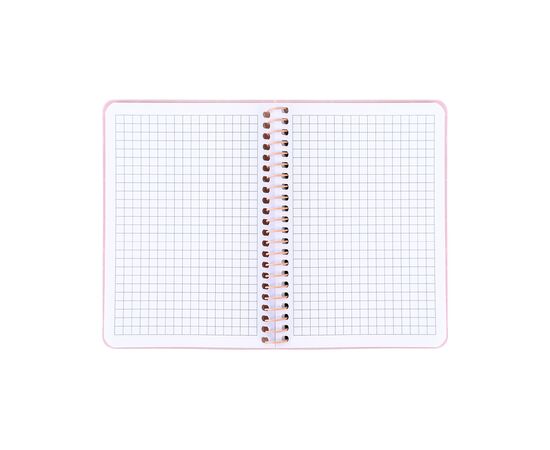 Блокнот Axent на спирали B6 80 листов, клетка, пластиковая обложка, розовый (8463-2-A), изображение 3 Блокнот Axent на спирали B6 80 листов, клетка, пластиковая обложка, розовый (8463-2-A), изображение 3