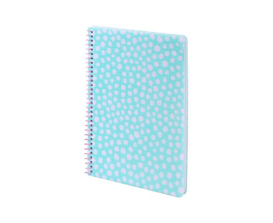 Блокнот Axent на спирали А5 80 листов, клетка, пластиковая обложка, голубой (8462-2-A), изображение 2 Блокнот Axent на спирали А5 80 листов, клетка, пластиковая обложка, голубой (8462-2-A), изображение 2