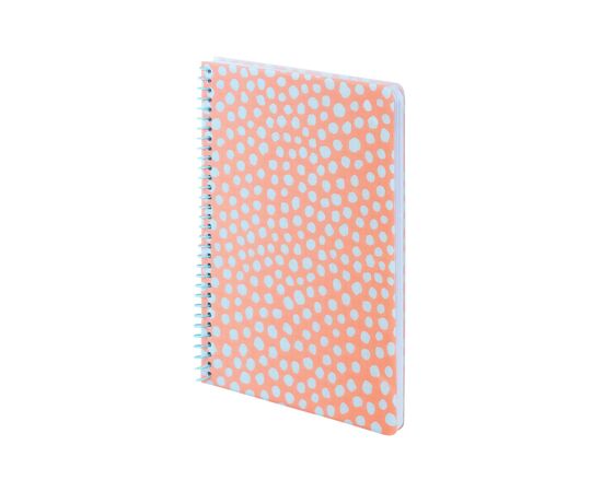Блокнот Axent на спирали А5 80 листов, клетка, пластиковая обложка, персиковый (8462-3-A), изображение 2 Блокнот Axent на спирали А5 80 листов, клетка, пластиковая обложка, персиковый (8462-3-A), изображение 2