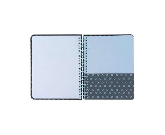 Блокнот Axent на спіралі В6 120 аркушів, клітинка, тверда обкладинка, графіт (8461-3-A), зображення 3