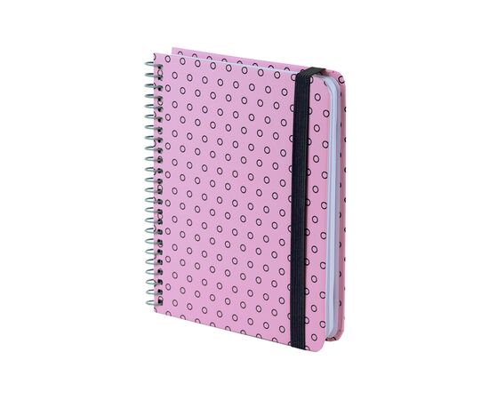 Блокнот Axent на спирали В6 120 листов, клетка, твердая обложка, розовый (8461-1-A), изображение 2 Блокнот Axent на спирали В6 120 листов, клетка, твердая обложка, розовый (8461-1-A), изображение 2