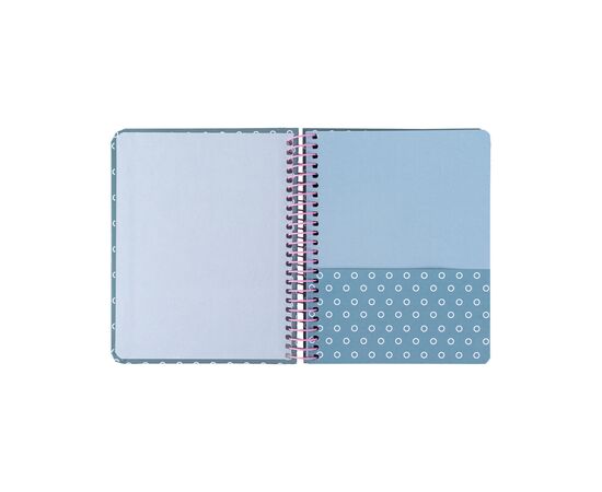 Блокнот Axent на спіралі В6 120 аркушів, клітинка, тверда обкладинка, сірий (8461-2-A), зображення 3