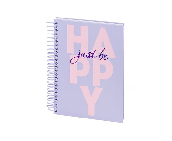 Блокнот Axent на спіралі А5 120 аркушів, клітинка, тверда обкладинка, Happy (8464-2-A), зображення 2