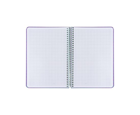 Блокнот Axent на спирали А5 120 листов, клетка, твердая обложка, сиреневый (8460-3-A), изображение 4 Блокнот Axent на спирали А5 120 листов, клетка, твердая обложка, сиреневый (8460-3-A), изображение 4