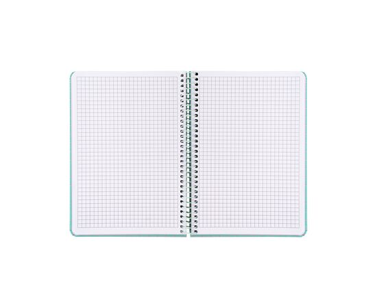 Блокнот Axent на спирали А5 120 листов, клетка, твердая обложка, мятный (8460-1-A), изображение 4 Блокнот Axent на спирали А5 120 листов, клетка, твердая обложка, мятный (8460-1-A), изображение 4