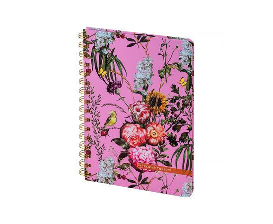 Блокнот Axent на спіралі Olga Selyshcheva, Summer А5 80 аркушів, клітинка, тверда обкладинка (8470-3-A-OS), зображення 2