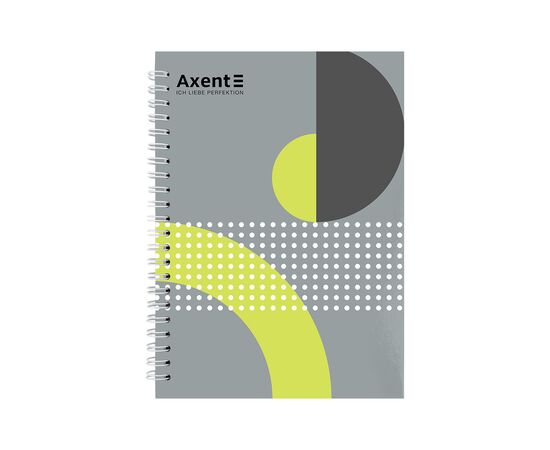 Блокнот Axent на спирали А5 96 листов, клетка, твердая обложка №18 (8032-18-A)