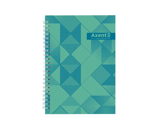Блокнот Axent на спіралі А5 96 аркушів, клітинка, тверда обкладинка №34 (8032-34-A)