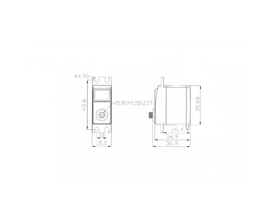 Сервопривод для дрона Emax ES3005HV Metal Gear Digital Servo (0102007010), изображение 4 Сервопривод для дрона Emax ES3005HV Metal Gear Digital Servo (0102007010), изображение 4