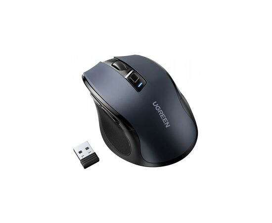 Мышка Ugreen MU006 Ergonomic Wireless Gray/Black (15063), изображение 2 Мышка Ugreen MU006 Ergonomic Wireless Gray/Black (15063), изображение 2