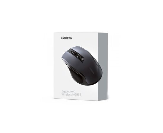 Мышка Ugreen MU006 Ergonomic Wireless Gray/Black (15063), изображение 6 Мышка Ugreen MU006 Ergonomic Wireless Gray/Black (15063), изображение 6