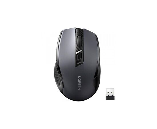 Мышка Ugreen MU006 Ergonomic Wireless Gray/Black (15063)