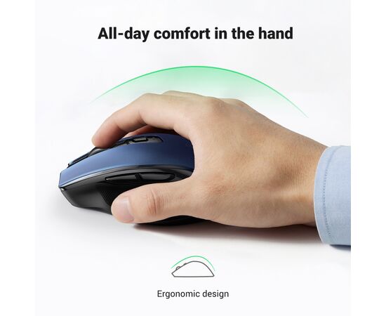 Мышка Ugreen MU006 Ergonomic Wireless Blue (15064), изображение 11 Мышка Ugreen MU006 Ergonomic Wireless Blue (15064), изображение 11