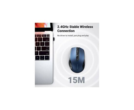 Мышка Ugreen MU006 Ergonomic Wireless Blue (15064), изображение 5 Мышка Ugreen MU006 Ergonomic Wireless Blue (15064), изображение 5
