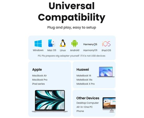 Мишка Ugreen MU105 Wireless Green (90672), зображення 9 Мишка Ugreen MU105 Wireless Green (90672), зображення 9