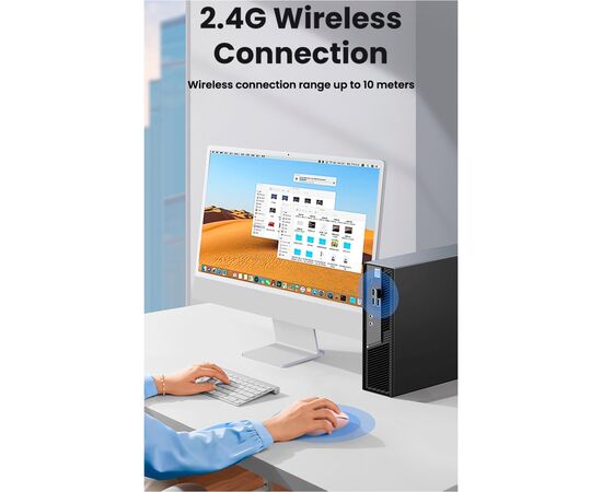 Мишка Ugreen MU105 Wireless Pink (90686), зображення 8 Мишка Ugreen MU105 Wireless Pink (90686), зображення 8