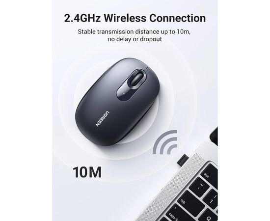 Мышка Ugreen MU105 Wireless Light Blue (90671), изображение 8 Мышка Ugreen MU105 Wireless Light Blue (90671), изображение 8