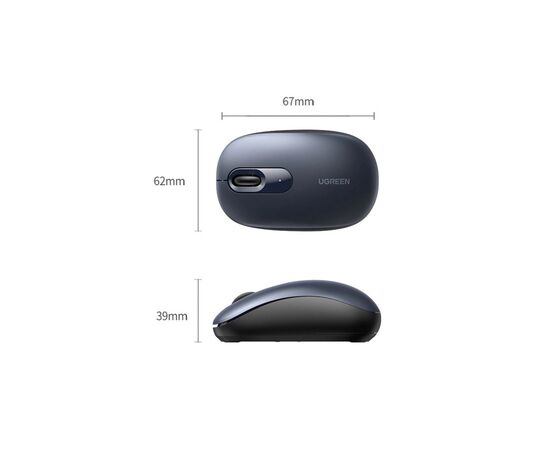 Мышка Ugreen MU105 Wireless Blue (90550), изображение 3 Мышка Ugreen MU105 Wireless Blue (90550), изображение 3