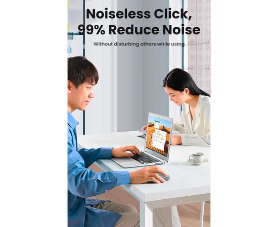 Мышка Ugreen MU105 Wireless Gray (90669), изображение 8 Мышка Ugreen MU105 Wireless Gray (90669), изображение 8