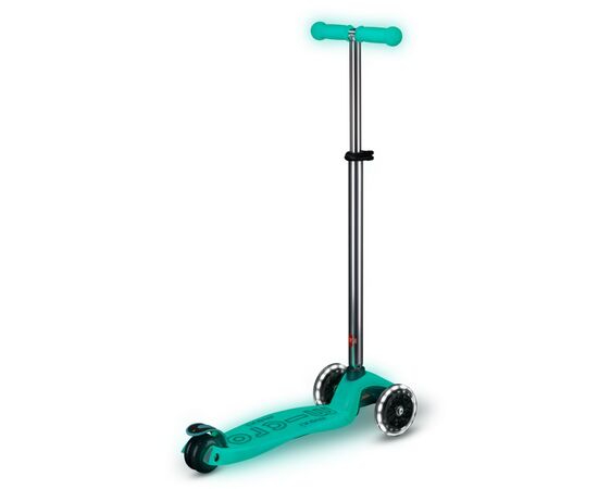 Самокат Micro Maxi Deluxe Glow LED Желейный зеленый (MMD365), изображение 4 Самокат Micro Maxi Deluxe Glow LED Желейный зеленый (MMD365), изображение 4
