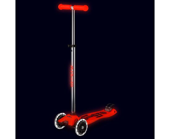 Самокат Micro Maxi Deluxe Glow LED Красная аура (MMD368), изображение 6 Самокат Micro Maxi Deluxe Glow LED Красная аура (MMD368), изображение 6