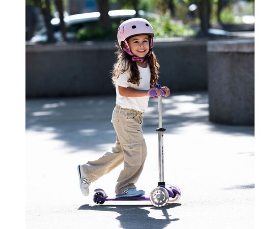 Самокат Micro Mini Deluxe Fairy Glitter LED Пурпуровий (MMD207), зображення 10 Самокат Micro Mini Deluxe Fairy Glitter LED Пурпуровий (MMD207), зображення 10