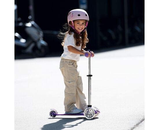 Самокат Micro Mini Deluxe Fairy Glitter LED Пурпуровий (MMD207), зображення 9 Самокат Micro Mini Deluxe Fairy Glitter LED Пурпуровий (MMD207), зображення 9