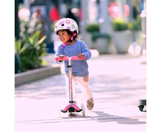 Самокат Micro Mini Deluxe Fairy Glitter LED Рожевий (MMD208), зображення 2 Самокат Micro Mini Deluxe Fairy Glitter LED Рожевий (MMD208), зображення 2