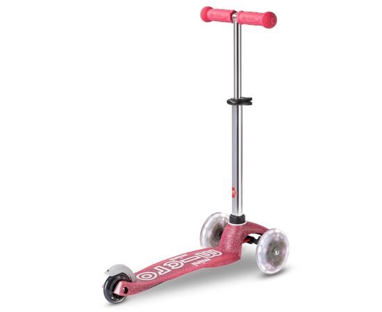 Самокат Micro Mini Deluxe Fairy Glitter LED Рожевий (MMD208), зображення 4 Самокат Micro Mini Deluxe Fairy Glitter LED Рожевий (MMD208), зображення 4