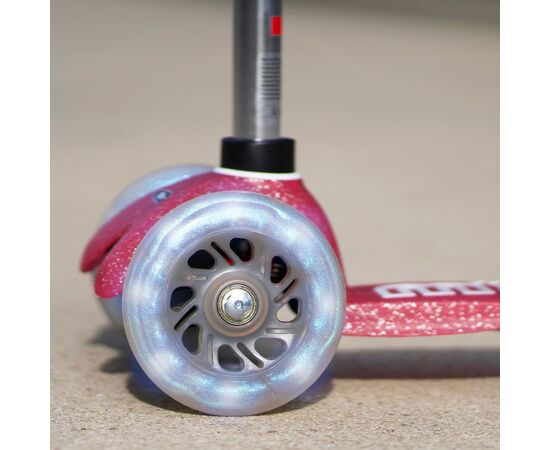 Самокат Micro Mini Deluxe Fairy Glitter LED Рожевий (MMD208), зображення 7 Самокат Micro Mini Deluxe Fairy Glitter LED Рожевий (MMD208), зображення 7
