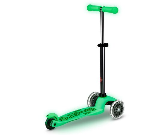 Самокат Micro Mini Deluxe Glow LED Крижаний лайм (MMD216), изображение 4 Самокат Micro Mini Deluxe Glow LED Крижаний лайм (MMD216), изображение 4